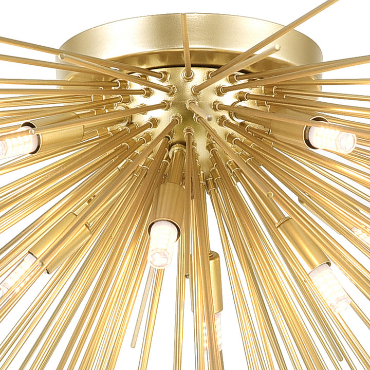CWI Lighting Canada - 1034C40-8-620 - Eight Light Flush Mount - Savannah - Gold Leaf