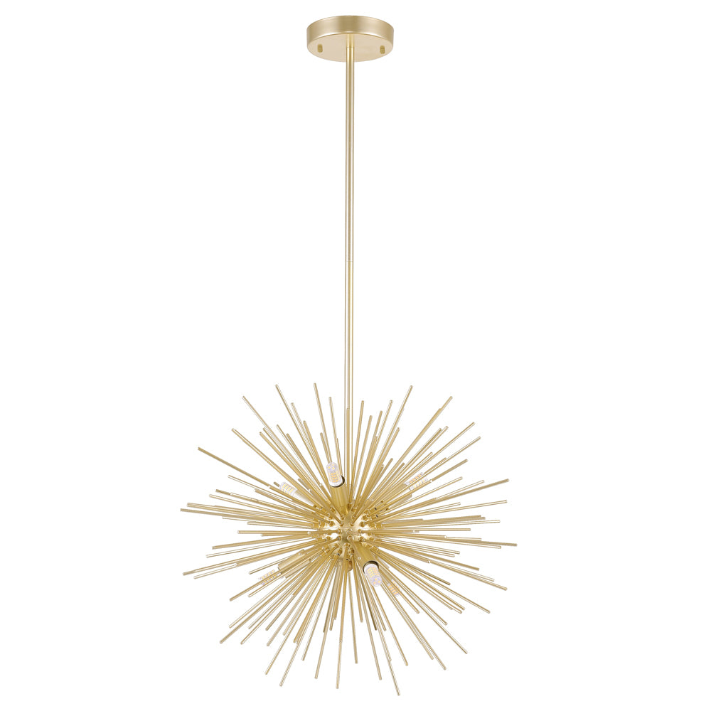 CWI Lighting Canada - 1034P16-6-620 - Six Light Chandelier - Savannah - Gold Leaf