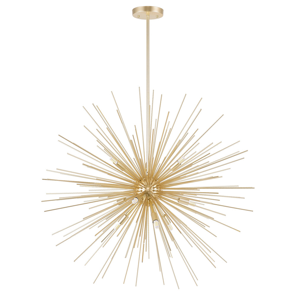 CWI Lighting Canada - 1034P30-9-620 - Nine Light Chandelier - Savannah - Gold Leaf
