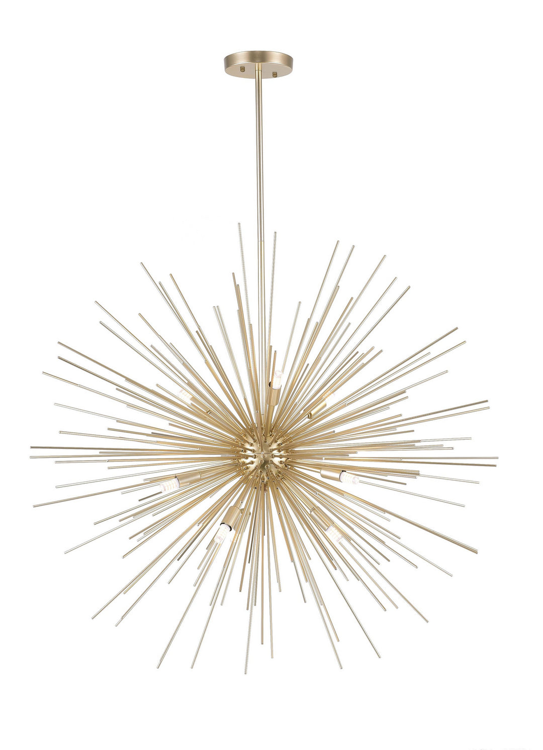 Savannah Nine Light Chandelier in Gold Leaf - available from The Lighting Shoppe, trusted by Canadian homeowners
