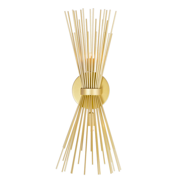 Savannah Two Light Wall Sconce in Gold Leaf - available from The Lighting Shoppe, trusted by Canadian homeowners