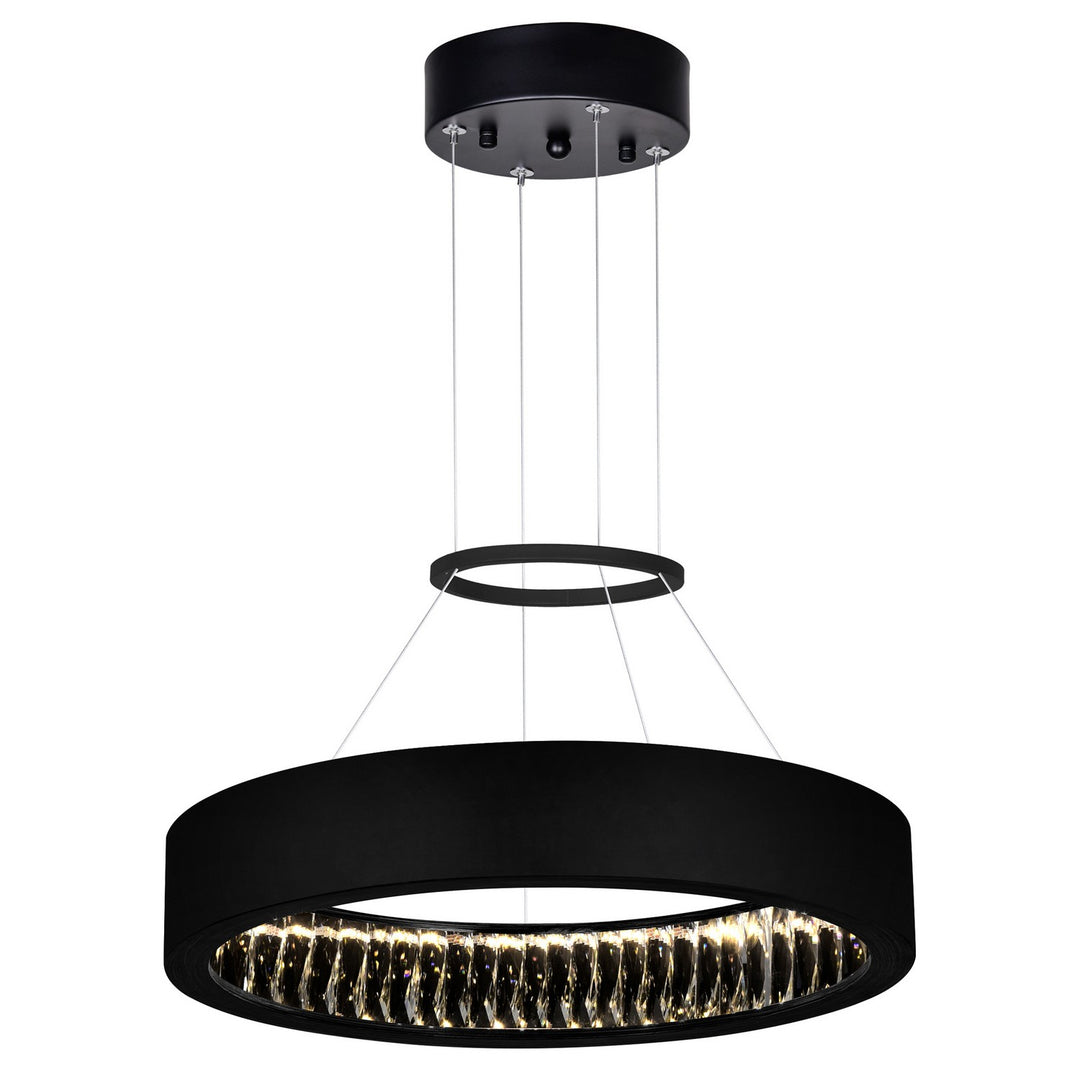 Rosalina LED Chandelier in Matte Black - available from The Lighting Shoppe, trusted by Canadian homeowners