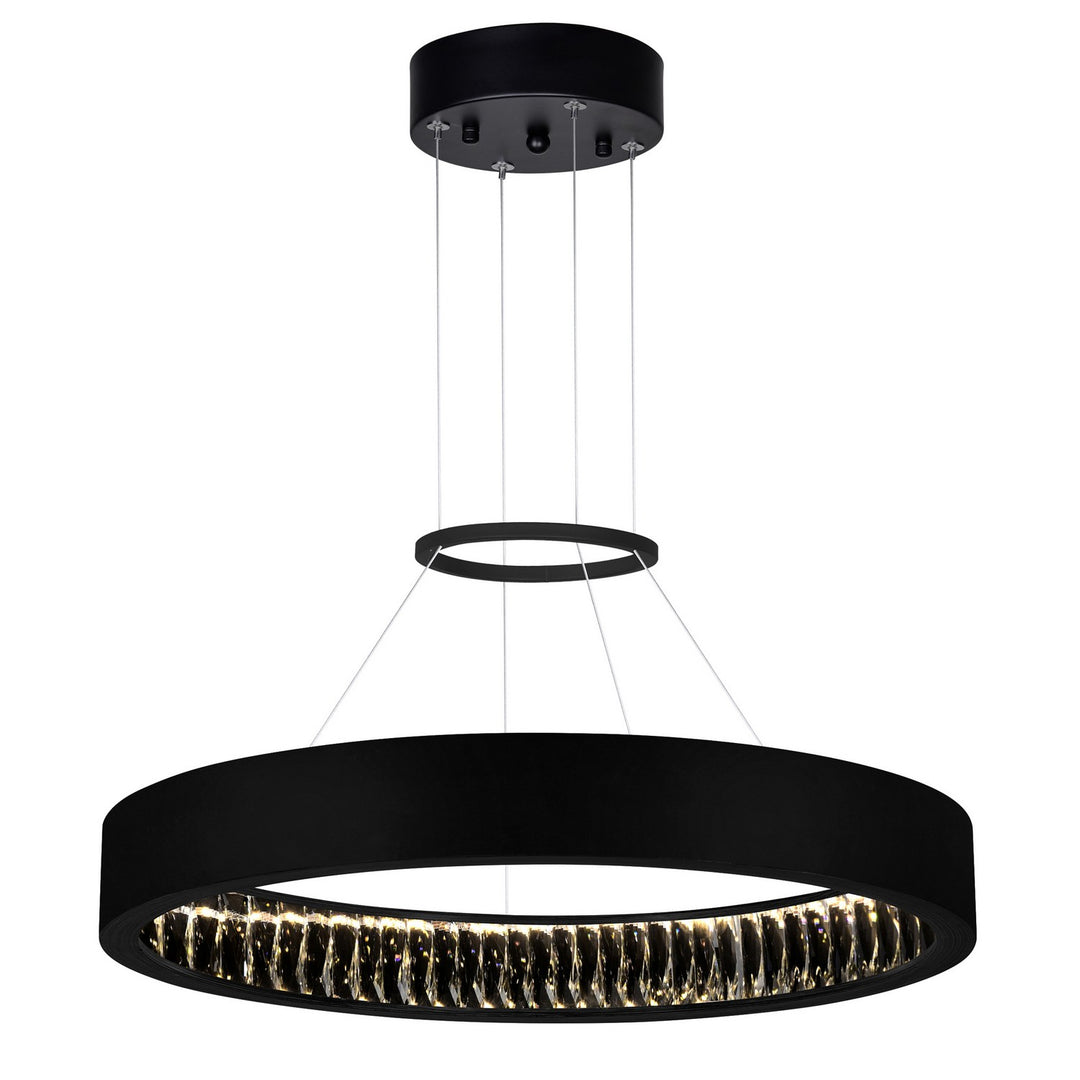 Rosalina LED Chandelier in Matte Black - available from The Lighting Shoppe, trusted by Canadian homeowners