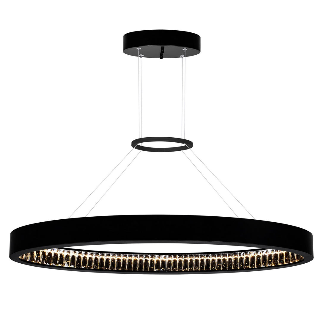 Rosalina LED Chandelier in Matte Black - available from The Lighting Shoppe, trusted by Canadian homeowners