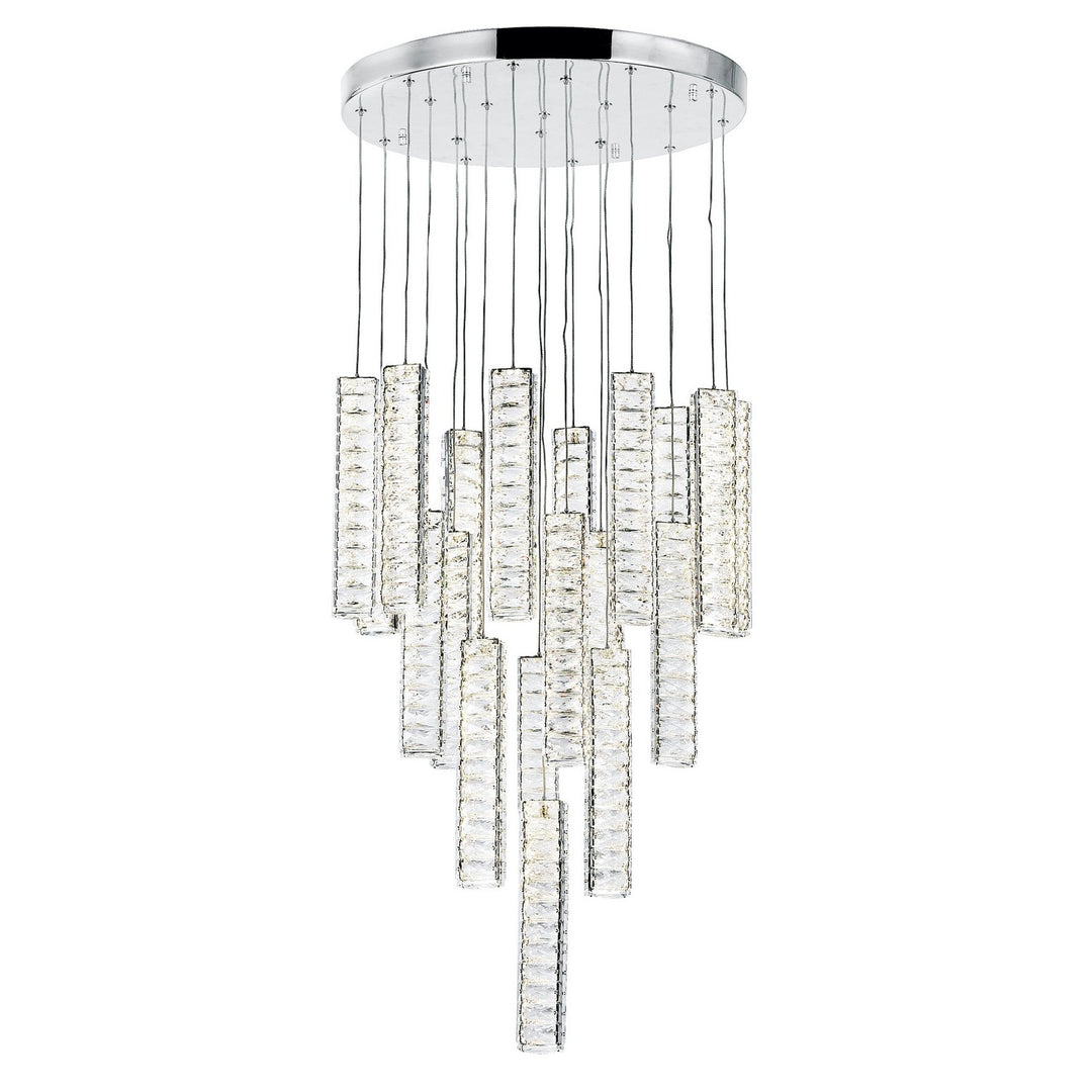 Celina LED Chandelier in Chrome - available from The Lighting Shoppe, trusted by Canadian homeowners