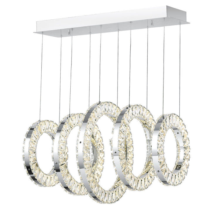 Celina LED Chandelier in Chrome - available from The Lighting Shoppe, trusted by Canadian homeowners