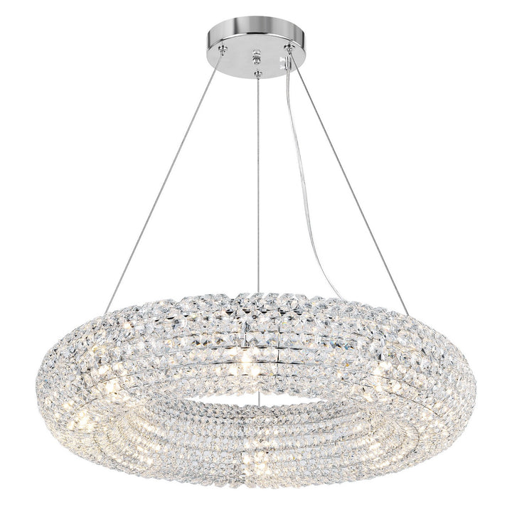 Veronique Eight Light Chandelier in Chrome - available from The Lighting Shoppe, trusted by Canadian homeowners