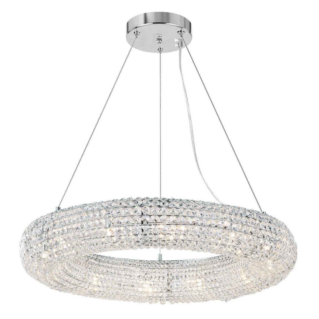 Veronique 12 Light Chandelier in chrome - available from The Lighting Shoppe, trusted by Canadian homeowners
