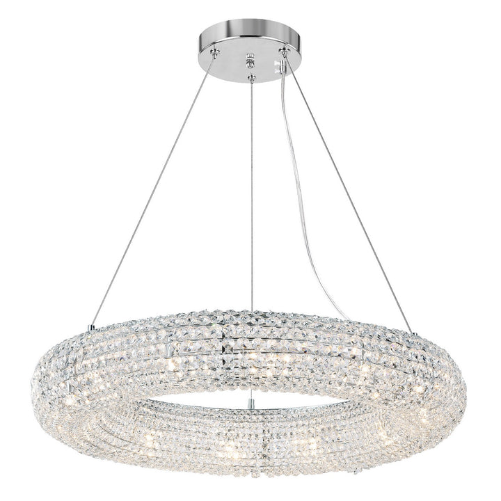 Veronique 12 Light Chandelier in chrome - available from The Lighting Shoppe, trusted by Canadian homeowners