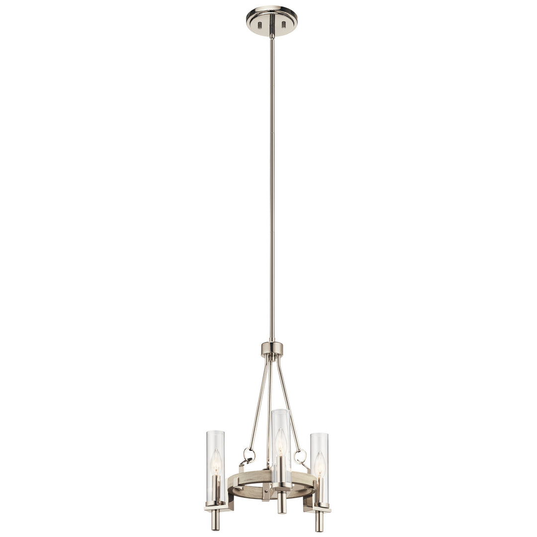 Kichler Canada - 44286WWW - Three Light Mini Chandelier - Telan - White Washed Wood