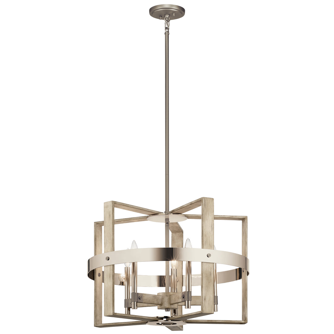 Kichler Canada - 44290WWW - Five Light Chandelier - Peyton - White Washed Wood