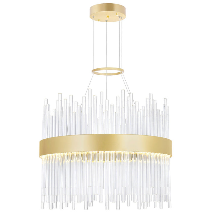 Genevieve LED Chandelier in Medallion Gold - available from The Lighting Shoppe, trusted by Canadian homeowners