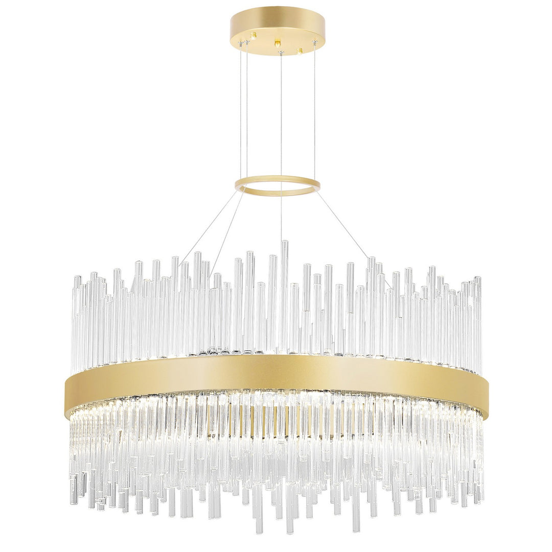 Genevieve LED Chandelier in Medallion Gold - available from The Lighting Shoppe, trusted by Canadian homeowners