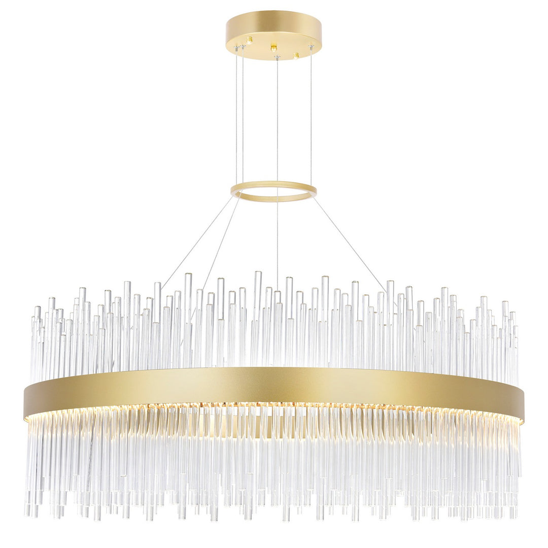 Genevieve LED Chandelier in Medallion Gold - available from The Lighting Shoppe, trusted by Canadian homeowners