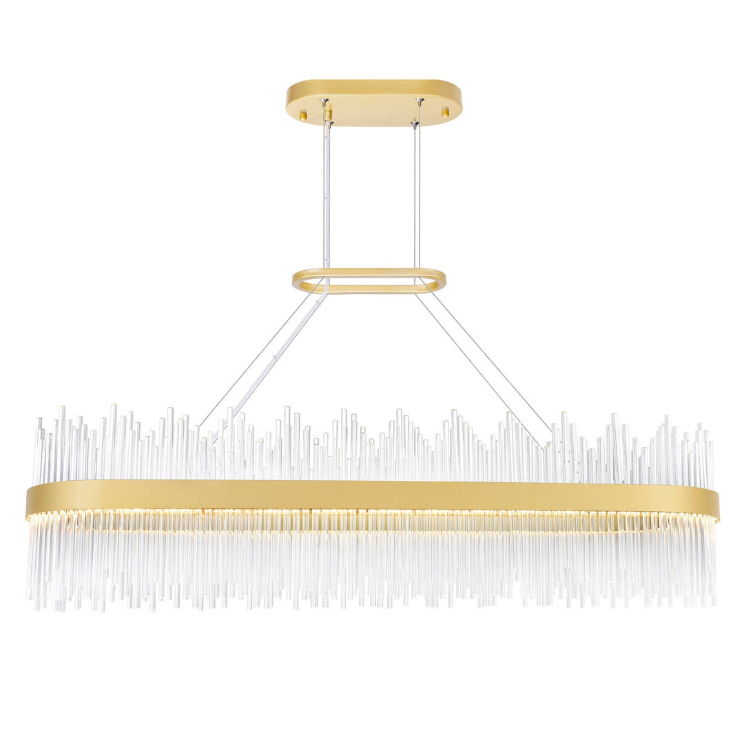 Genevieve LED Chandelier in Medallion Gold - available from The Lighting Shoppe, trusted by Canadian homeowners