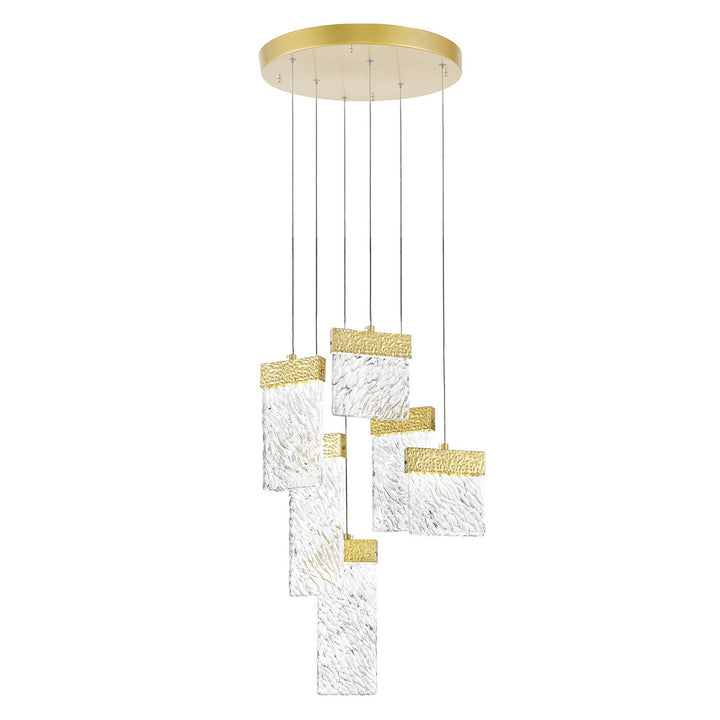 Carolina LED Chandelier in Gold Leaf - available from The Lighting Shoppe, trusted by Canadian homeowners