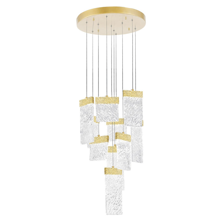 Carolina LED Chandelier in Gold Leaf - available from The Lighting Shoppe, trusted by Canadian homeowners