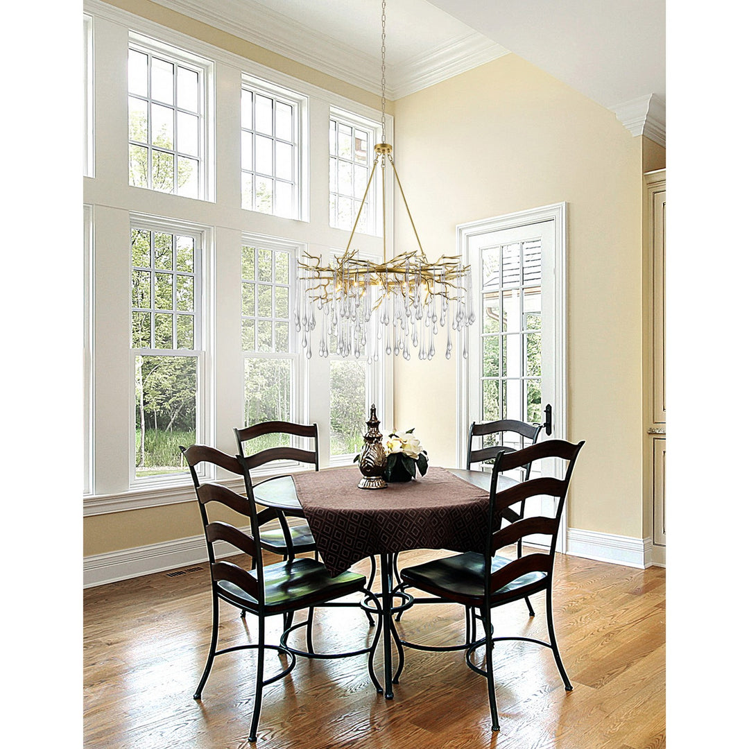 CWI Lighting Canada - 1094P43-12-620 - 12 Light Chandelier - Anita - Gold Leaf