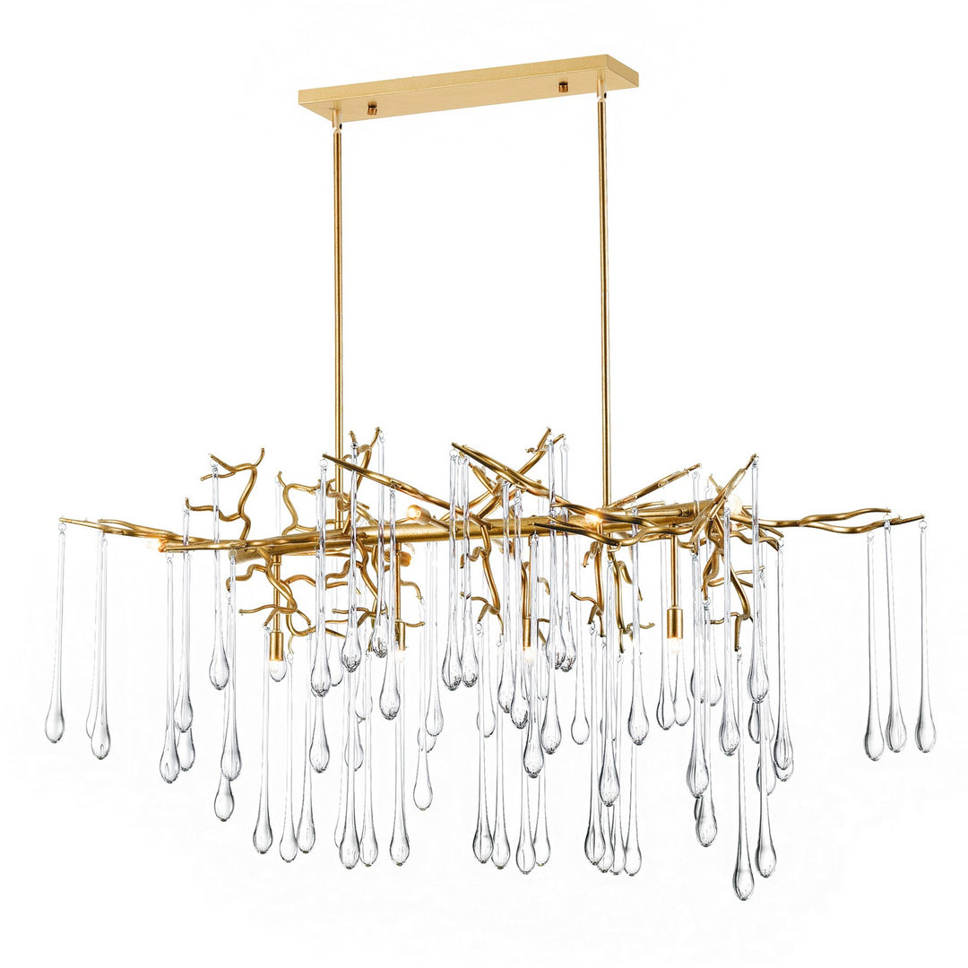 CWI Lighting Canada - 1094P47-10-620 - Ten Light Chandelier - Anita - Gold Leaf