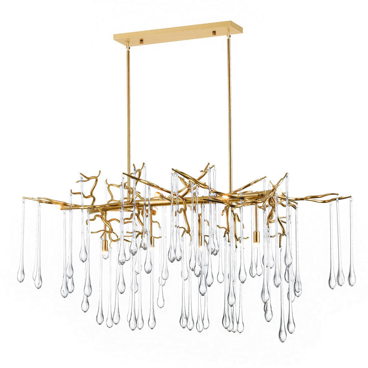CWI Lighting Canada - 1094P47-10-620 - Ten Light Chandelier - Anita - Gold Leaf