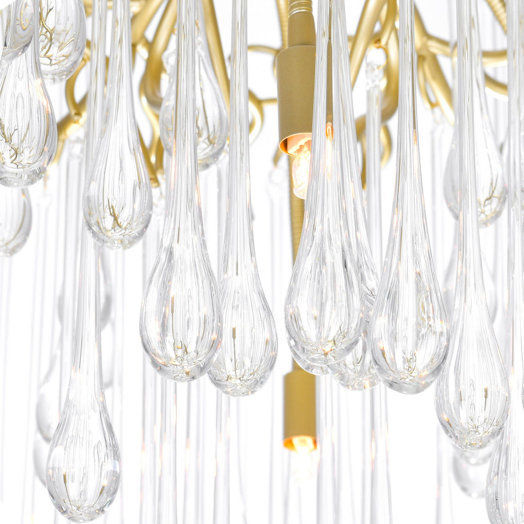 CWI Lighting Canada - 1094P47-10-620 - Ten Light Chandelier - Anita - Gold Leaf