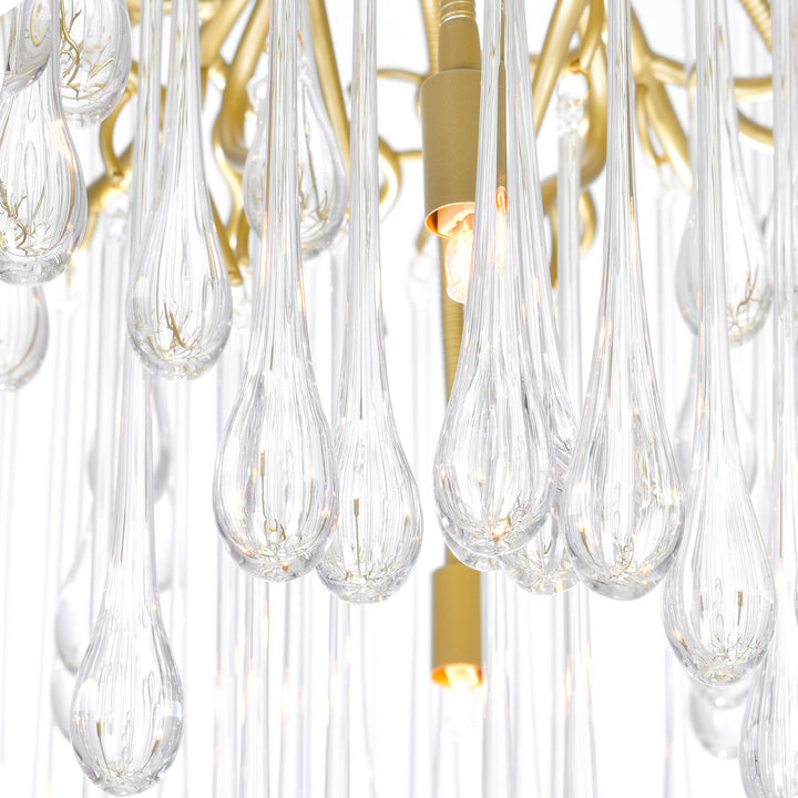 CWI Lighting Canada - 1094P47-10-620 - Ten Light Chandelier - Anita - Gold Leaf