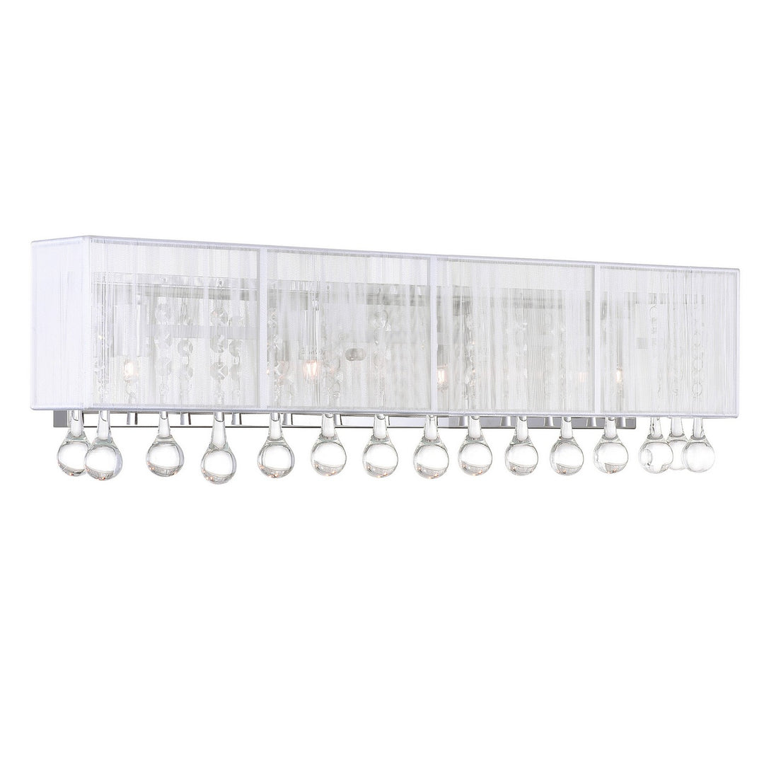 Water Drop Four Light Vanity in Chrome - available from The Lighting Shoppe, trusted by Canadian homeowners