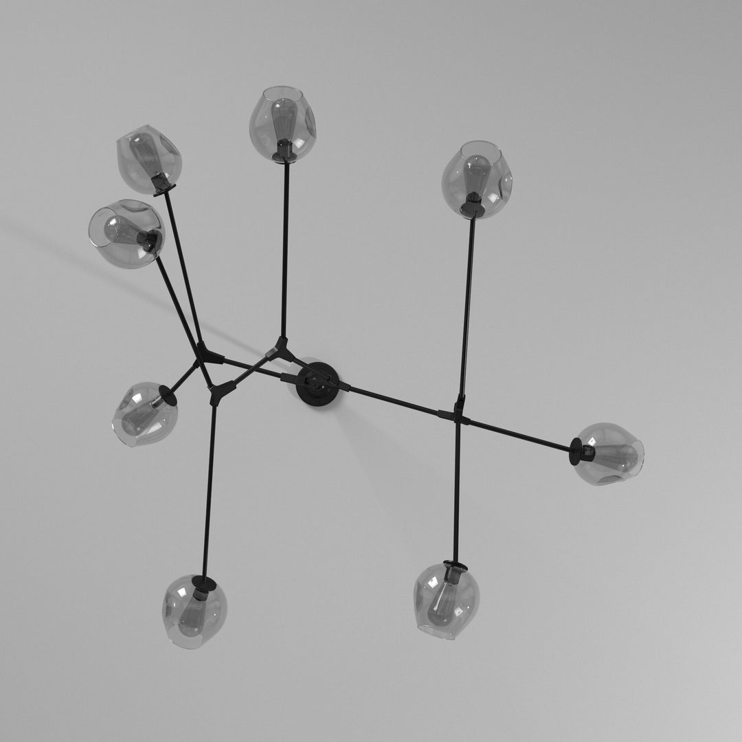 Artcraft Canada - JA14028BK - Eight Light Chandelier - Organic - Black