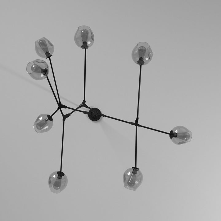 Artcraft Canada - JA14028BK - Eight Light Chandelier - Organic - Black