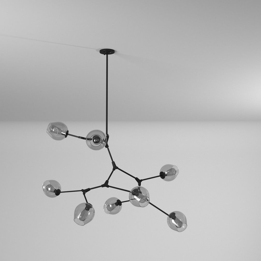 Artcraft Canada - JA14028BK - Eight Light Chandelier - Organic - Black
