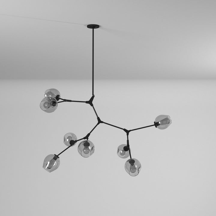 Artcraft Canada - JA14028BK - Eight Light Chandelier - Organic - Black