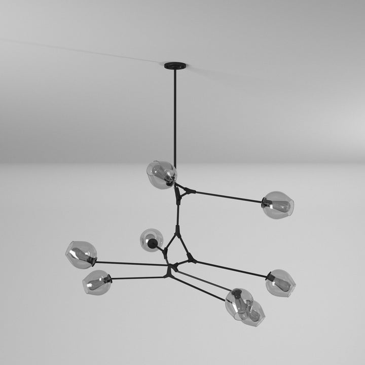 Artcraft Canada - JA14028BK - Eight Light Chandelier - Organic - Black