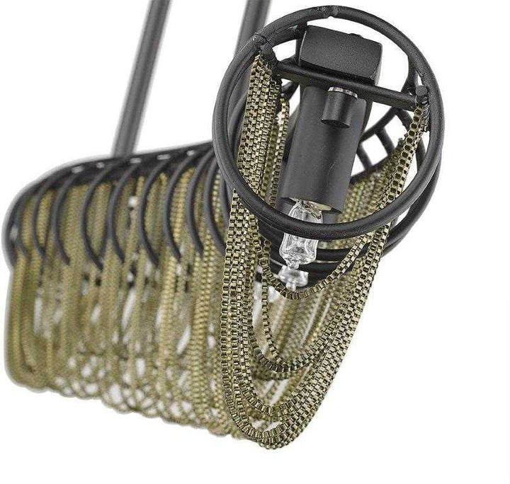 Swirl 35.80" 9-Light Curved Chain Linear Pendant thelightingshoppe.ca