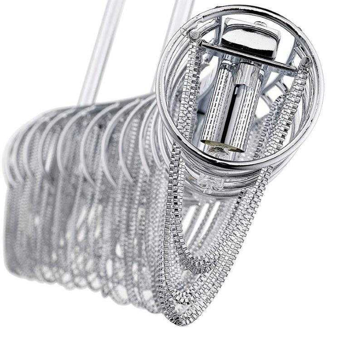 Swirl 35.80" 9-Light Curved Chain Linear Pendant thelightingshoppe.ca