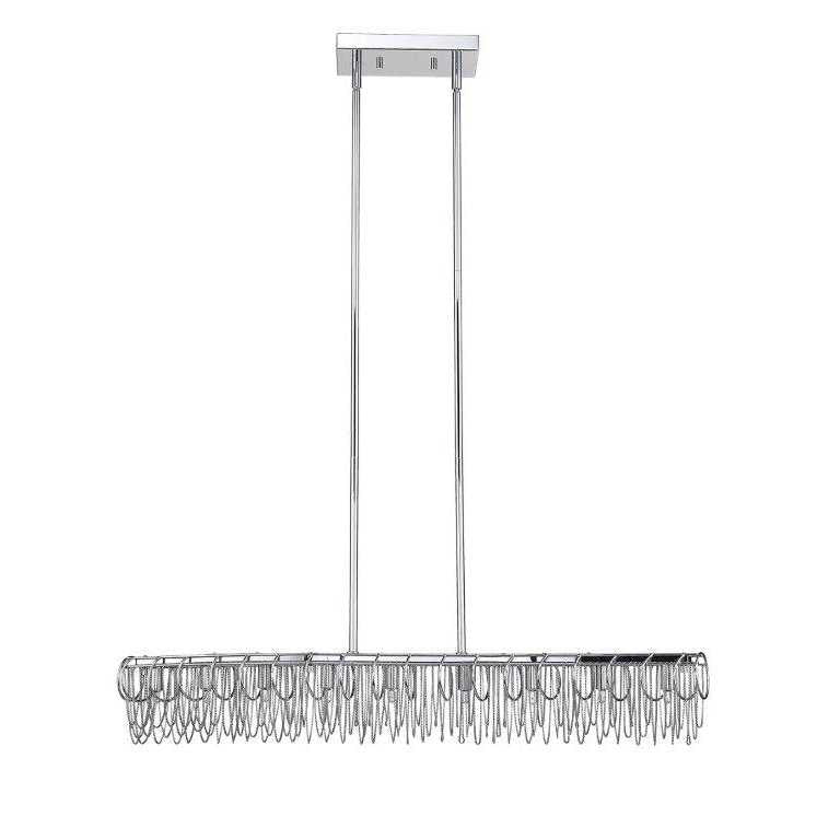 Swirl 35.80" 9-Light Curved Chain Linear Pendant thelightingshoppe.ca