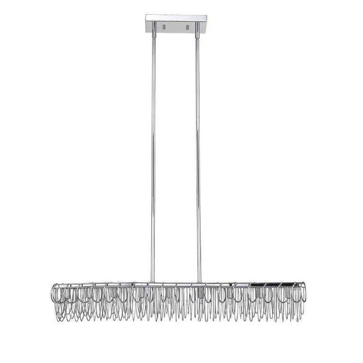 Swirl 35.80" 9-Light Curved Chain Linear Pendant thelightingshoppe.ca