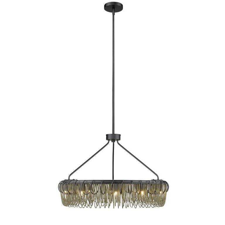 Swirl 24" 10-Light Round Chain Pendant thelightingshoppe.ca