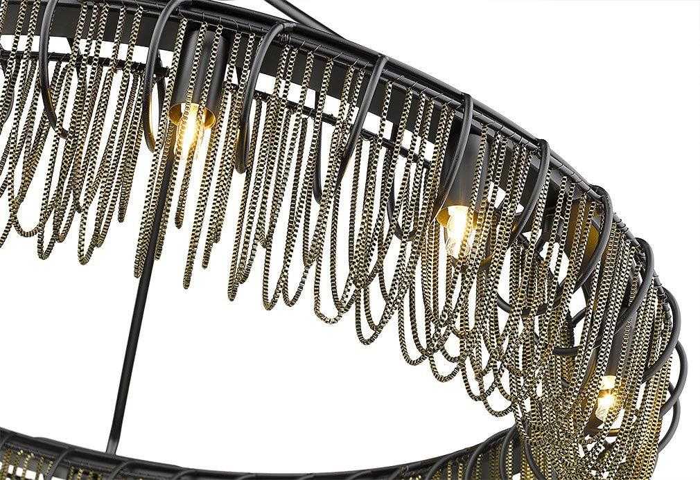 Swirl 24" 10-Light Round Chain Pendant thelightingshoppe.ca