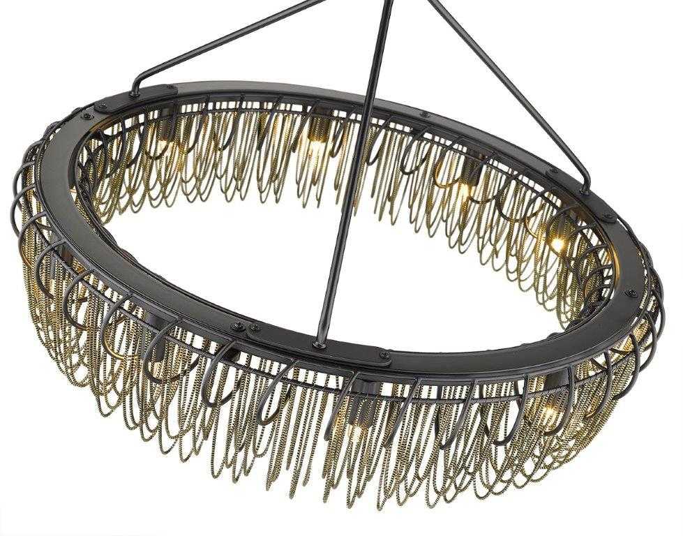 Swirl 24" 10-Light Round Chain Pendant thelightingshoppe.ca