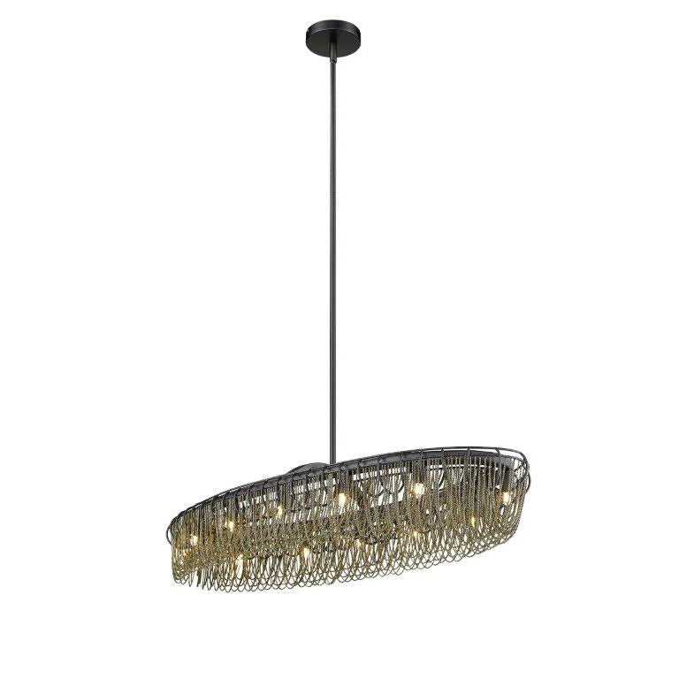 Swirl 24" 10-Light Round Chain Pendant thelightingshoppe.ca