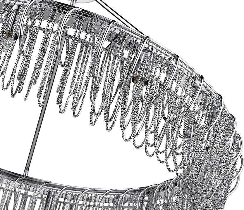 Swirl 24" 10-Light Round Chain Pendant thelightingshoppe.ca