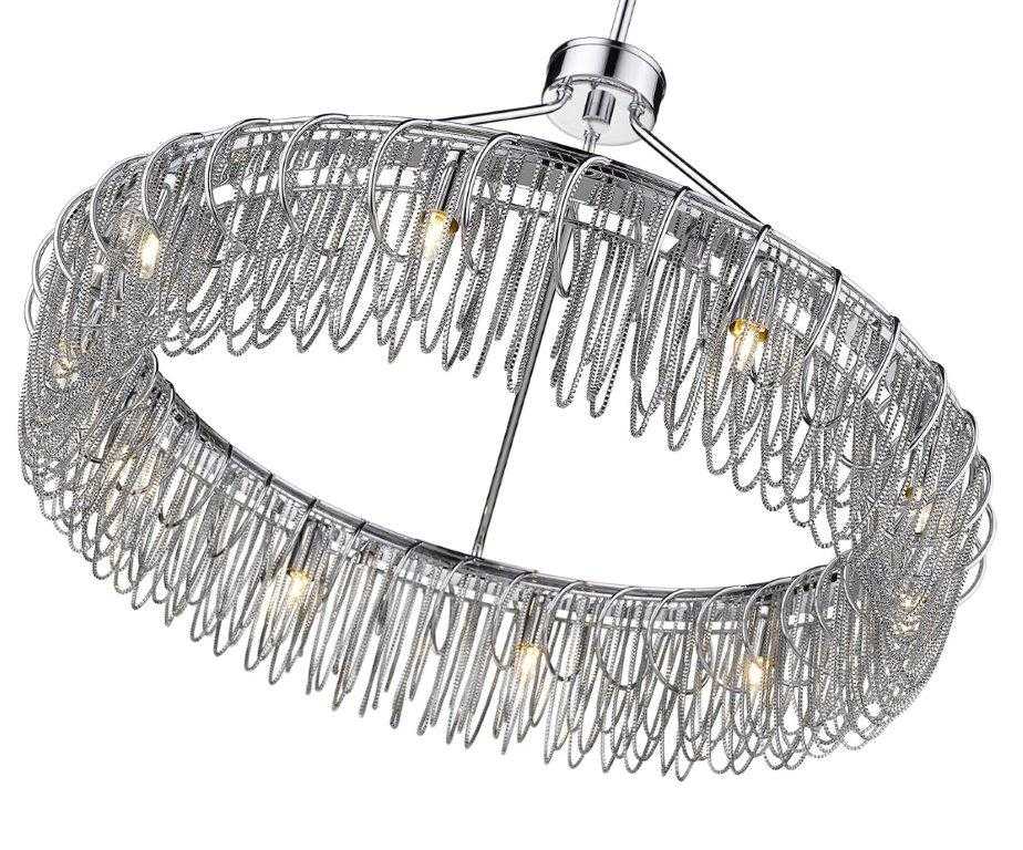 Swirl 24" 10-Light Round Chain Pendant thelightingshoppe.ca