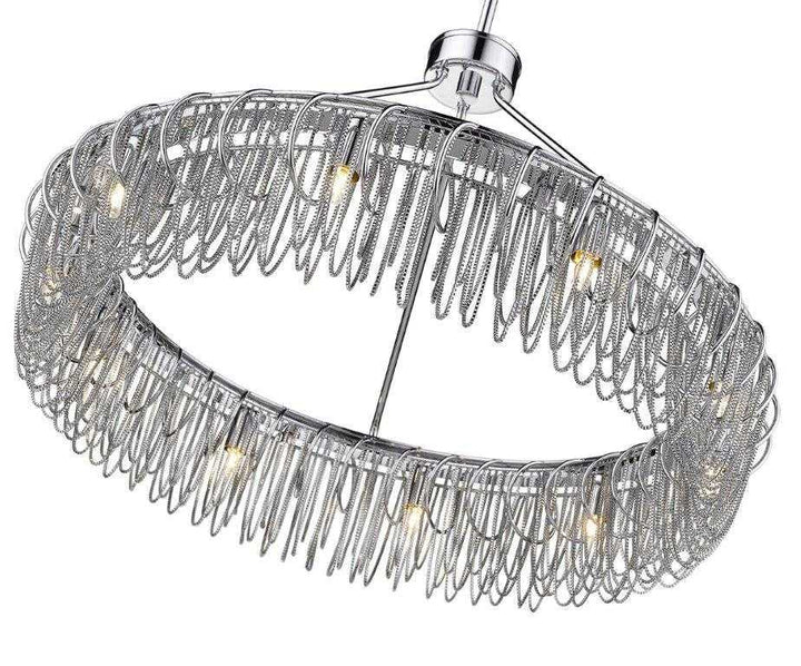 Swirl 24" 10-Light Round Chain Pendant thelightingshoppe.ca