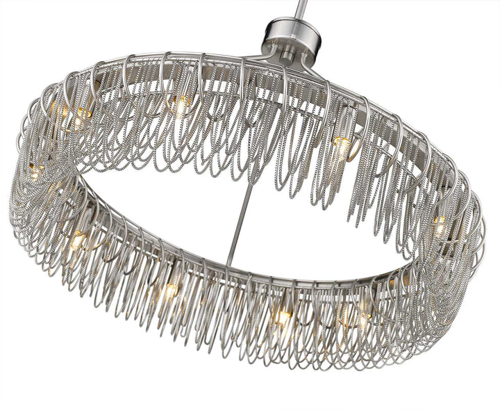 Swirl 24" 10-Light Round Chain Pendant thelightingshoppe.ca