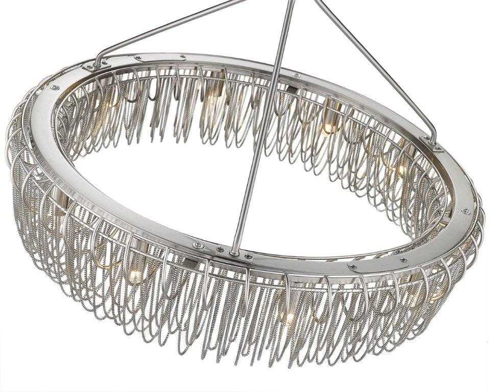 Swirl 24" 10-Light Round Chain Pendant thelightingshoppe.ca