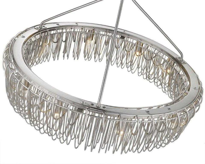 Swirl 24" 10-Light Round Chain Pendant thelightingshoppe.ca