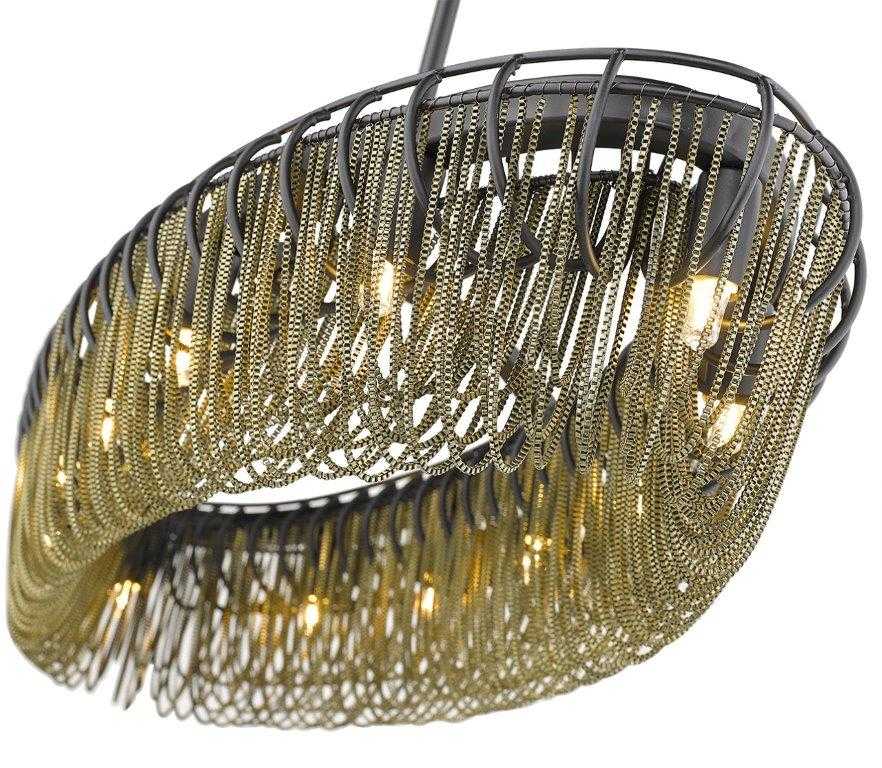 Swirl 35.80" 12-Light Oval Chain Pendant thelightingshoppe.ca