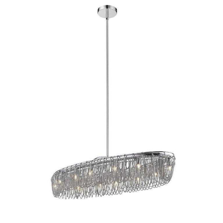 Swirl 35.80" 12-Light Oval Chain Pendant thelightingshoppe.ca