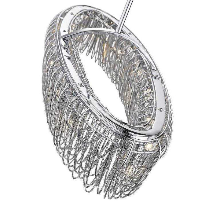 Swirl 35.80" 12-Light Oval Chain Pendant thelightingshoppe.ca