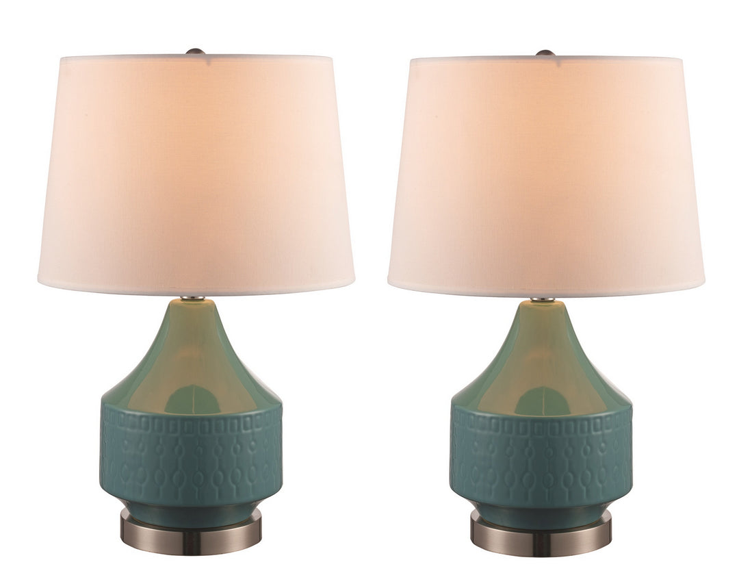 One Light Table Lamp in Brushed Nickel - available from The Lighting Shoppe, trusted by Canadian homeowners